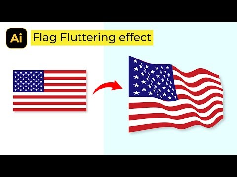 How to Make Flag Fluttering Effect in Illustrator
