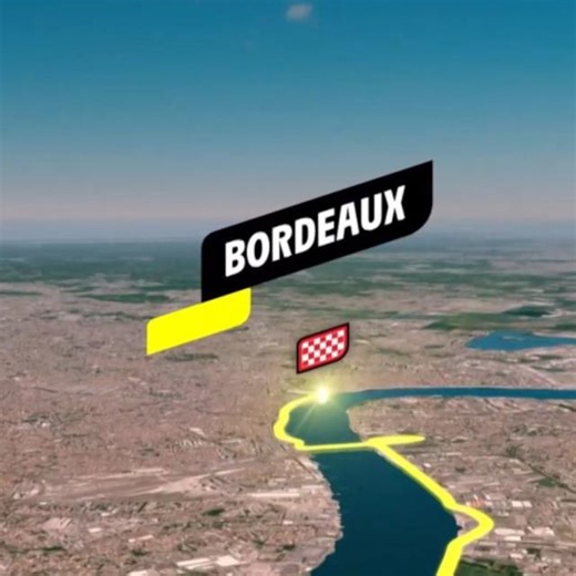 Parcours de l'étape : Mont-de-Marsan / Bordeaux (étape 7)