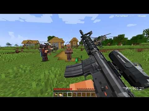 We Became Pillager Robbers and Raided Villagers Using Modern Weapons! 🔫🔥