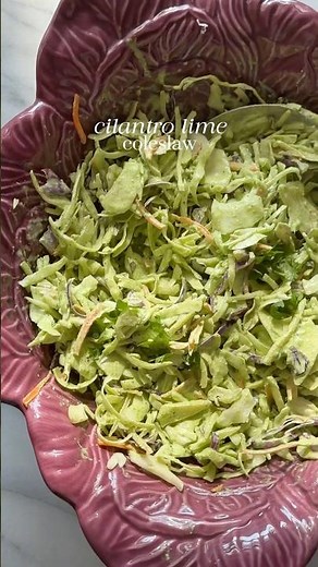 15 minute cilantro lime coleslaw!