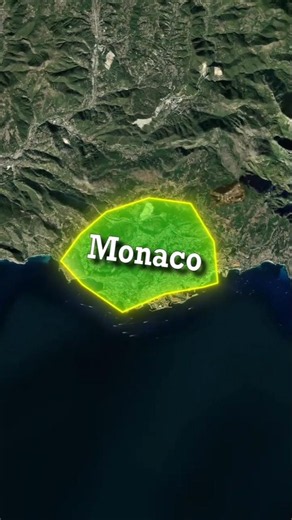 Monaco Is Smaller Than You Think 😲 #monaco #luxury #maps #shorts