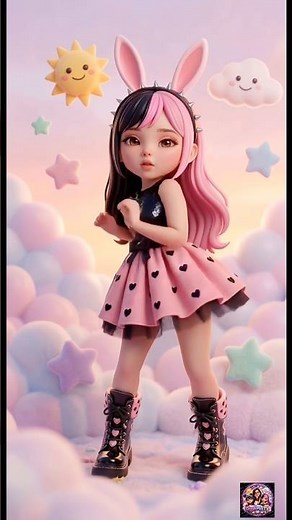 Cute Bunny Girl Dancing “It’s Me!” 💖 Kawaii AI Animation #shorts