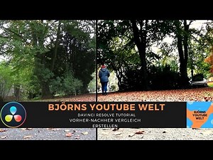 Davinci Resolve Tutorial Deutsch Vorher Nachher Übergang zeigen für Color Grading etc