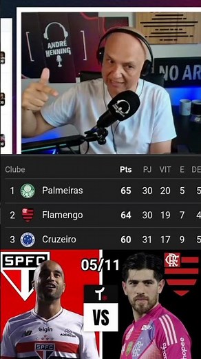 André Henning's opinion on today's game, November 5th, São Paulo vs. Flamengo, Brasileirão 2025.