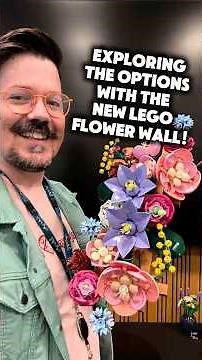 Closer look at the NEW LEGO Botanicals Flower Wall!