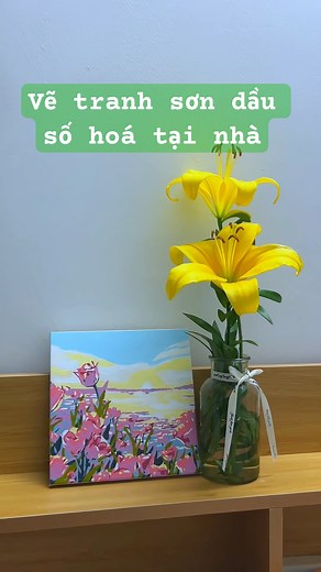 Miracle Works vẽ Tranh sơn dầu số hoá #handmake #vetranh #workshop #plants