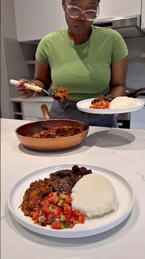 Sunday Lunch - Pap, Ox Liver & Chakalaka #cooking #foodie #salsa #beef #monday #pap