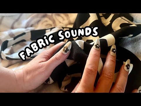 ASMR Fabric Sounds and Whispers | scratching asmr for sleep and tingles