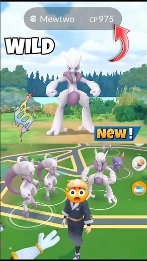 OMG🤯Wild✨️Mega Mewtwo X Spawn in Pokemon Go