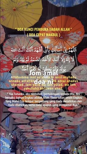 Jom amalkan doa ni penting