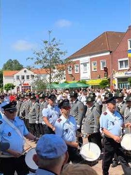 Esens Marksmen Festival 2026 - The Esens Volunteer Fire Department Fanfare Corps marches in #shorts