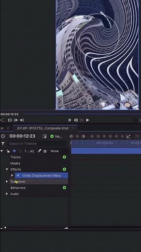 #Shorts How to create a Vortex video transition effect in Hitfilm Express