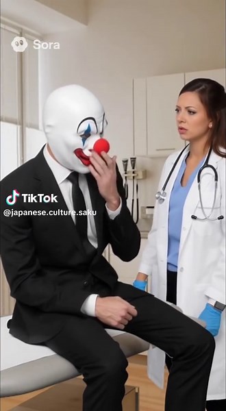 “A dumb clown who goes to the hospital with a high fever and somehow gets yelled at.” #CrazyClown #fyp #fyppppppppppppppppppppppp #fy #ai