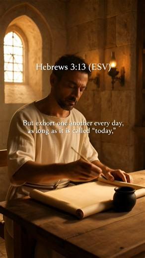 As long as it is called "today"... Hebrews 3:13 Re enactment