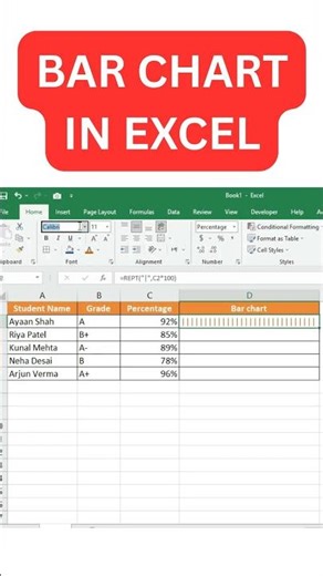 Create Stunning Bar Charts in Excel in Seconds 📊 | Easy Excel Tutorial #excel #exceltips