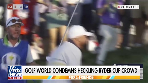 55K views · 419 reactions | “EMBARRASSING.” Golf world condemns heckling crowd at the Ryder Cup. | Fox & Friends | Facebook