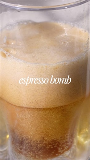 The viral espresso bomb 💣 Coffee recipe, espresso tonic, Hangover cure #viralcoffee #viralrecipe