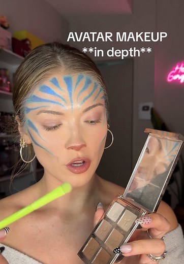 In-Depth Avatar Makeup Tutorial for Halloween