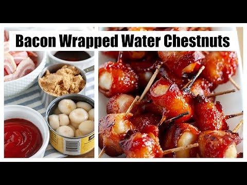BACON WRAPPED WATER CHESTNUTS // HOW TO MAKE BACON WRAPPED WATER CHESTNUTS