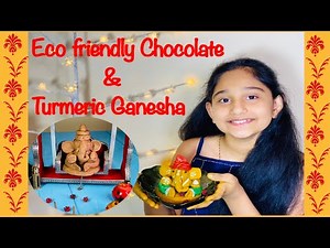 Eco Friendly Chocolate And Turmeric Ganesha Idol | How To Make Eco Friendly Ganehsa At Home