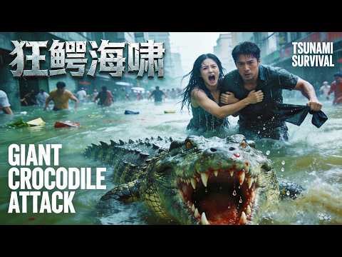 🌊 Flood! Giant Crocodile Attacks, Humans Are Prey 🐊