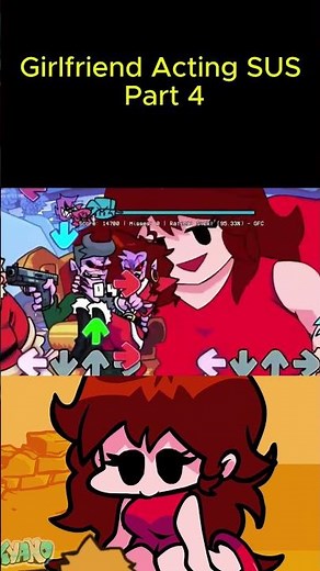 Girlfriend Acting SUS Part 4 [FNF MOD] #fnf #fnfmod #fridaynightfunkin #shorts #fnfsus #xzyto