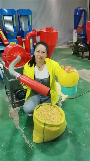 Corn Processing Machine Operation in Agriculture