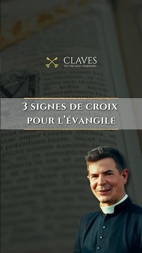 WHY THE THREE SIGNS OF THE CROSS BEFORE THE GOSPEL?