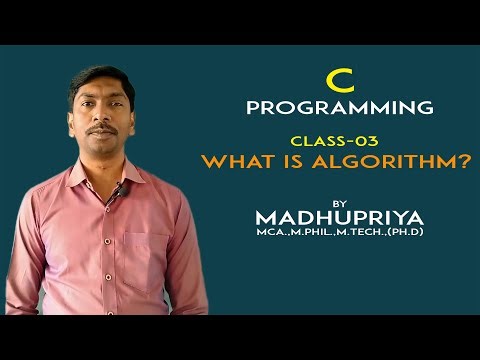C-Programming in Kannada | Class03 | What is an Algorithm? | MADHUPRIYA | Explanation in Kannada