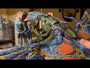 Avatar The Way Of Water Recon Quaritch & RDA Banshee Deluxe Set Gold Label Collection Mcfarlane Toys