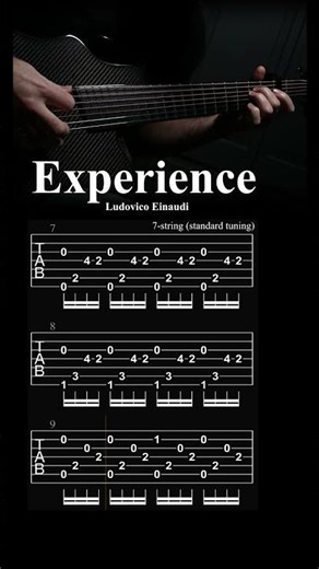 Ludovico Einaudi – Experience | 7-String Acoustic Guitar Tabs
