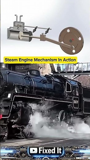 Steam engine working animation | Classic mechanical power in action explained visually