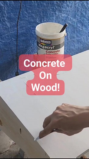 Megacryl concrete putty on wood Davies Paints Philippines #megacrylconcreteputty #puttywork #fbreels #diyproject #diy #painting #doityourself #woodworking #philippines | Don DIY Project