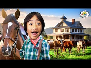 Learn about Fun Farm Animals & Riding Horses! - Videos For Kids