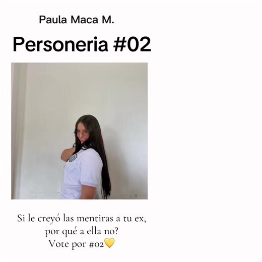 Tu mejor opción😌💛. #02💛 #personeriaestudiantil #prom2026🎓
