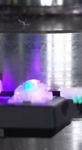 Hydraulic Press Destroys RGB LED Strip in Slow Motion!