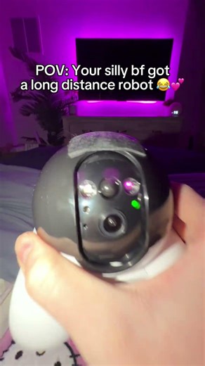 Playing in the snow with my robot Bf 😂💕 # #longdistance #minirobot