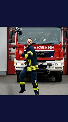 🇩🇪 Germany firefighter dances on the beats of Blurred Lines #shorts #dance #dancevideo