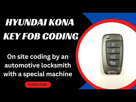 Hyundai Kona Key Coding - How to Program a Hyundai Kona Key with a Special Machine (Locksmith)