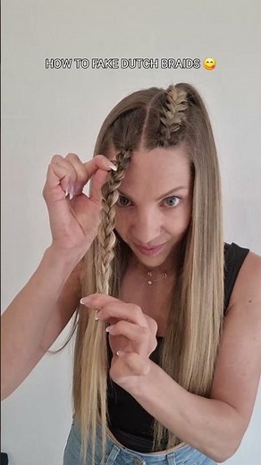 ASTUCE COIFFURE FACILE et rapide - Fausse tresse collée facile à faire - Belle trese facile a faire