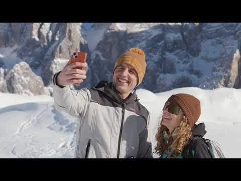 Escursione invernale da Passo Rolle a Capanna Cervino