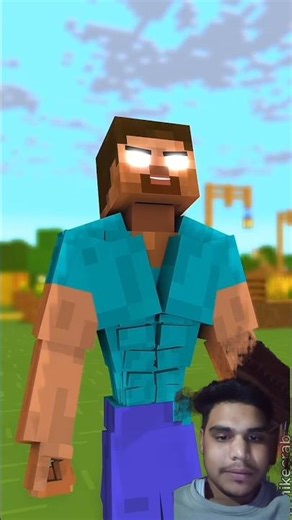 "Zombie Become Herobrine Encounters Thanos with Infinity Gauntlet #shorts #trending #viral #music