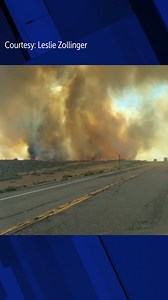 A wildfire is burning along Highway 20 between Idaho Falls and the Idaho National Laboratory (INL). This dramatic footage, shared with us by Leslie Zollinger, shows the intense blaze. According to Chris Burger with the Bureau of Land Management (BLM), the call came in around 3:47 p.m. The fire is burning south of the highway and is estimated to be at least 110 acres. Multiple crews are on the scene, including those from the BLM, INL, Bureau of Indian Affairs, and the Forest Service, as well as t