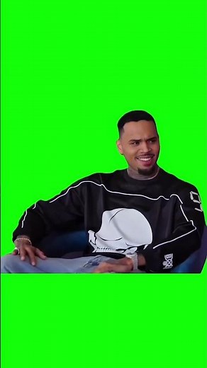 Chris brown hell naw Green Screen Meme