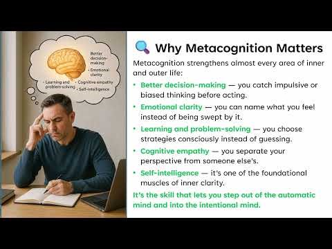 Why Metacognition Matters