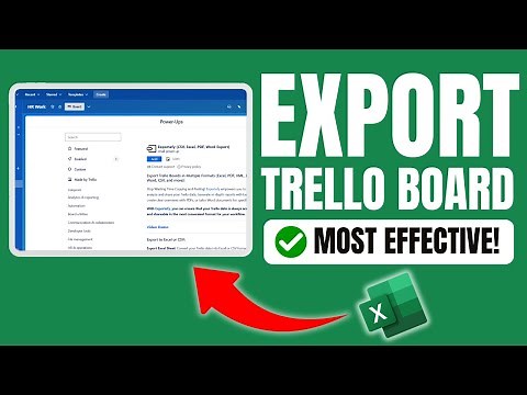 How to Export a Trello Board to Excel