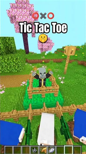 Working Tic Tac Toe ✖️⭕✖️ Game in Minecraft #shorts