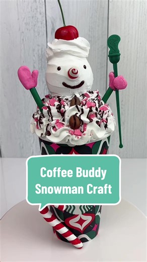 DIY Coffee Buddy Snowman Craft Tutorial