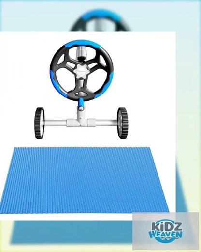 Aqua Buddy Pool Cover 600 Micron 6.5x3m w/ Roller 5.55m Swimming Pools Solar Blanket