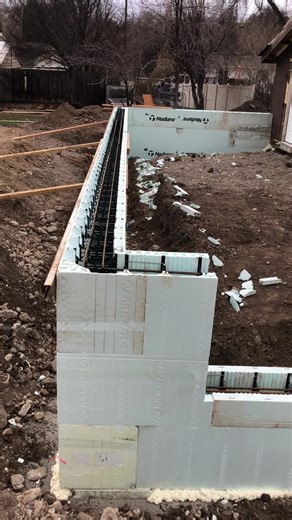 Stem wall stacked. #icf #thirdcargarage #icfstemwall #afternoon